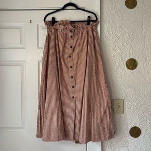 Everlane Easy Button-Front Skirt